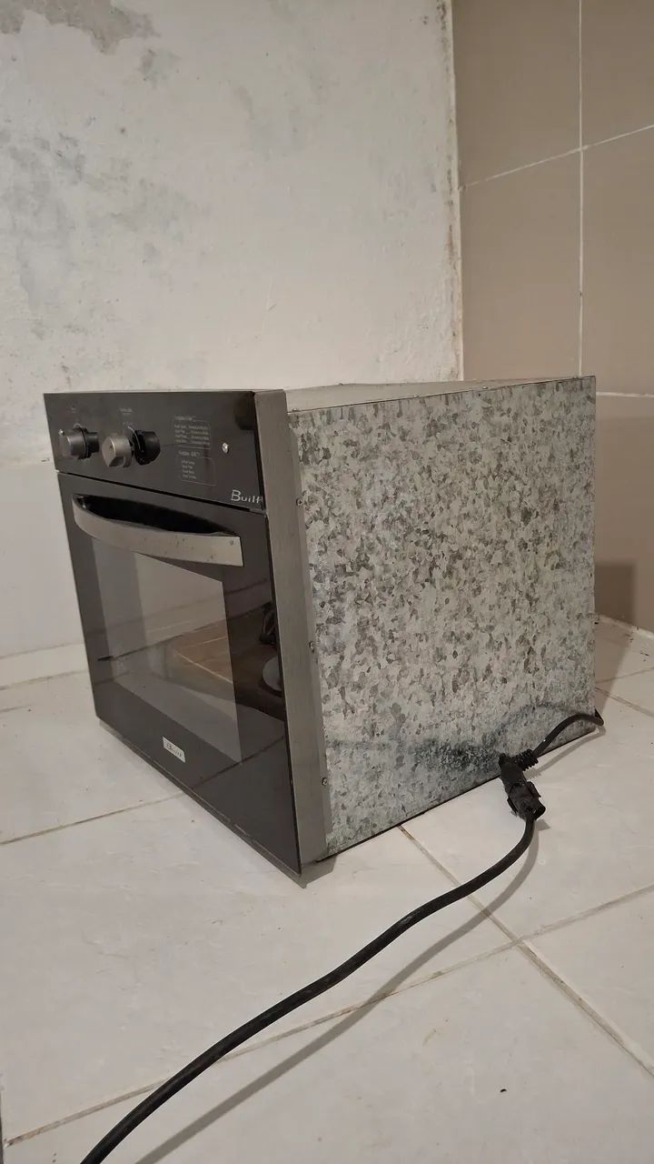 FORNO DE EMBUTIR A GÁS BUILT SOL GLASS PRETO 50L - 127V - Foto 2