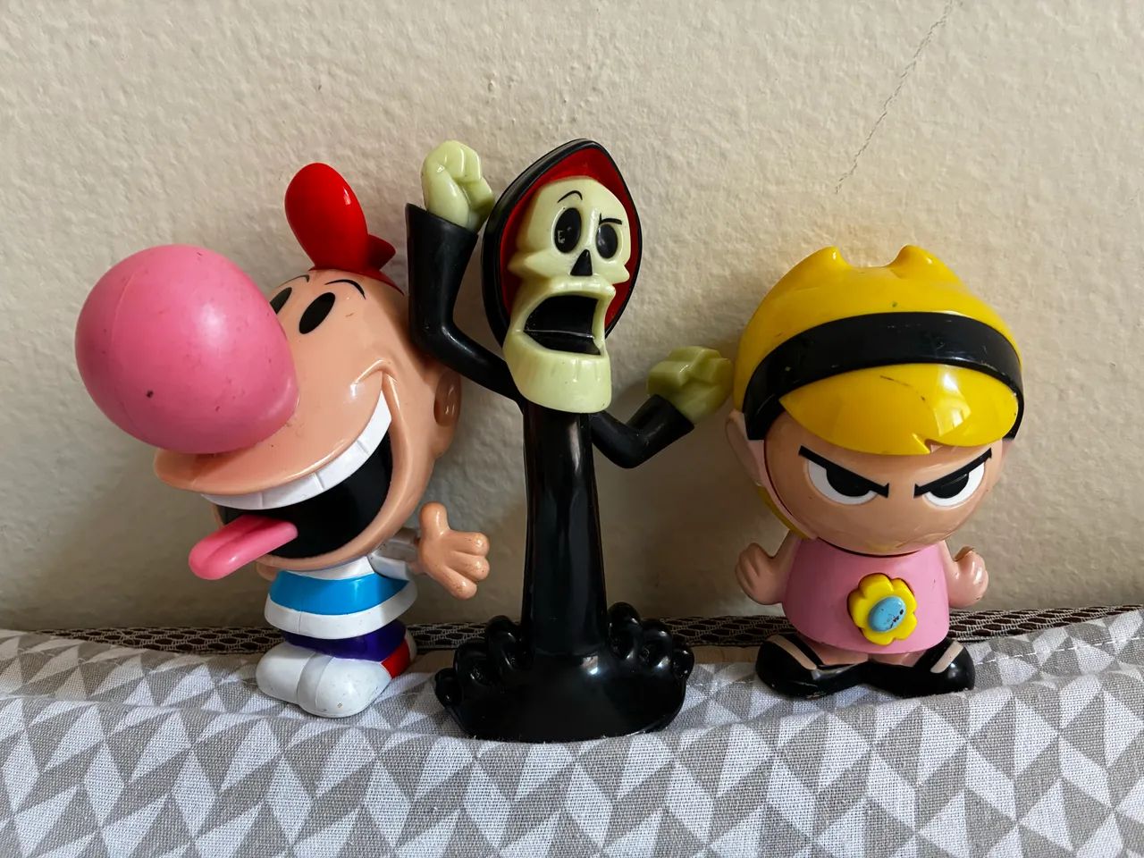 Bonecos Billy, Mandy e puro osso