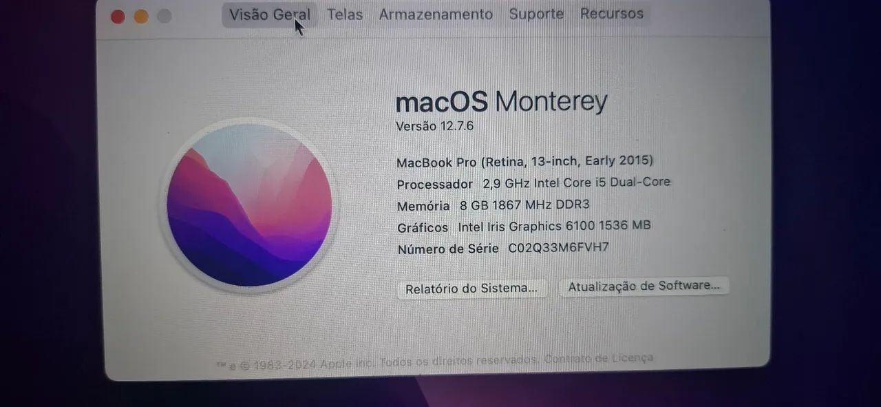 Vende-se um macbook  pro 13, com processador Intel core i5 dual core, memória de 8G. - Foto 2