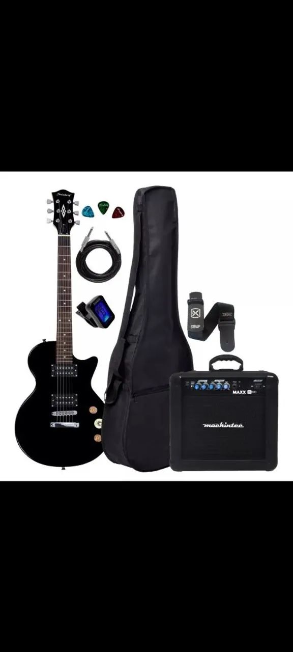 Guitarra Les Paul Strinberg Lps200 com acessórios  - Foto 2