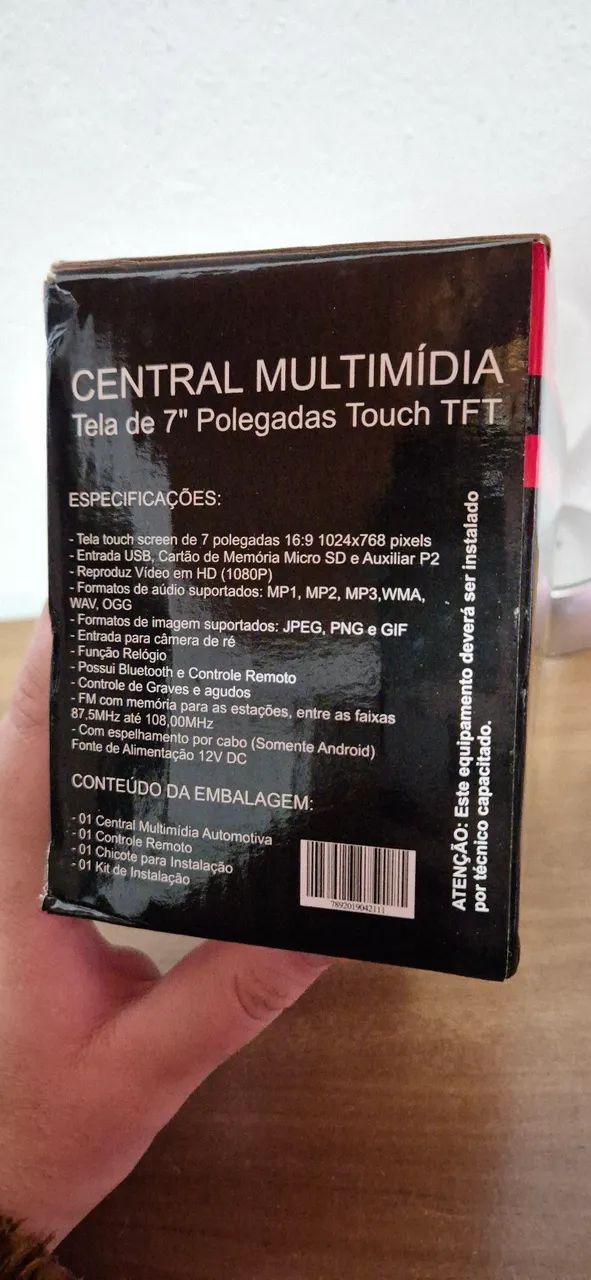 Central multimédia 7 polegadas pra som automotivo  - Foto 2
