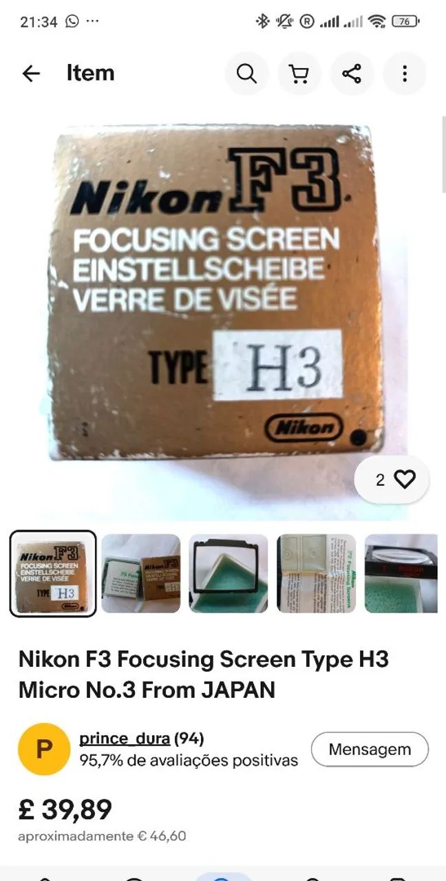 Nikon F3 revisada com capa  - Foto 5