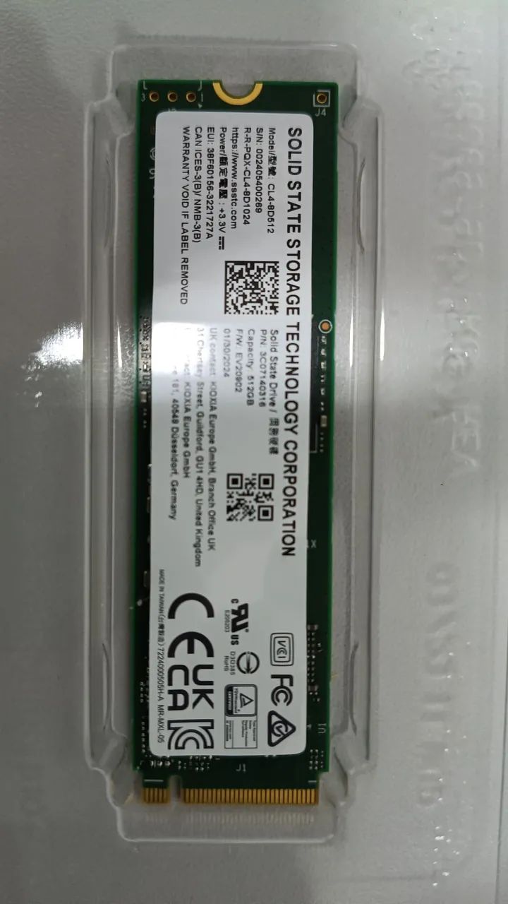 HD - SSD M.2 Nvme 512gb Solid State Storage Cl4-8d512 - Foto 4