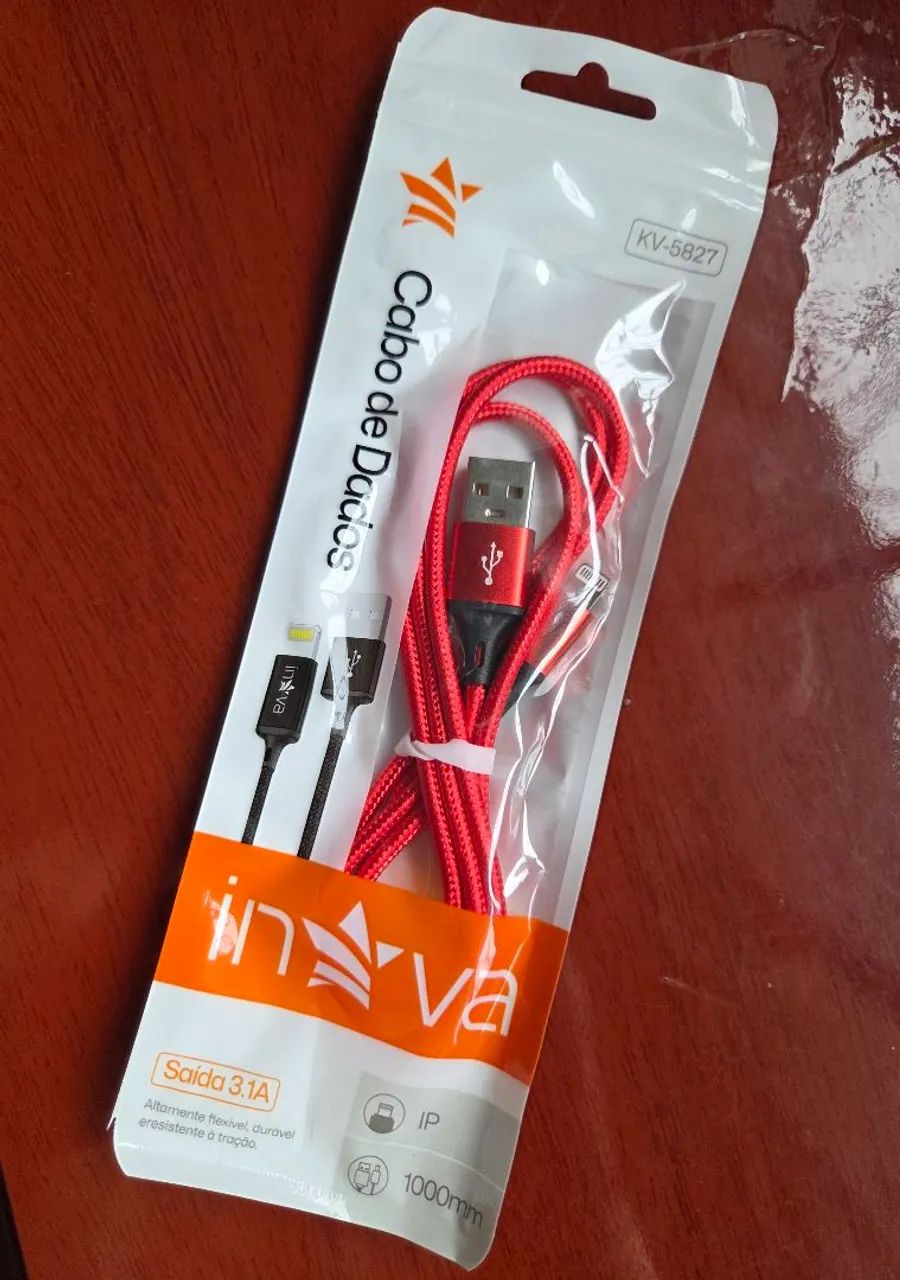 Cabos p/ iPhone, v8 micro USB ou Tipo C (Novos)) - Foto 3