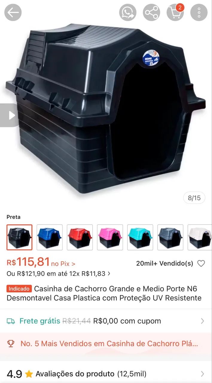 Casinha de cachorro 