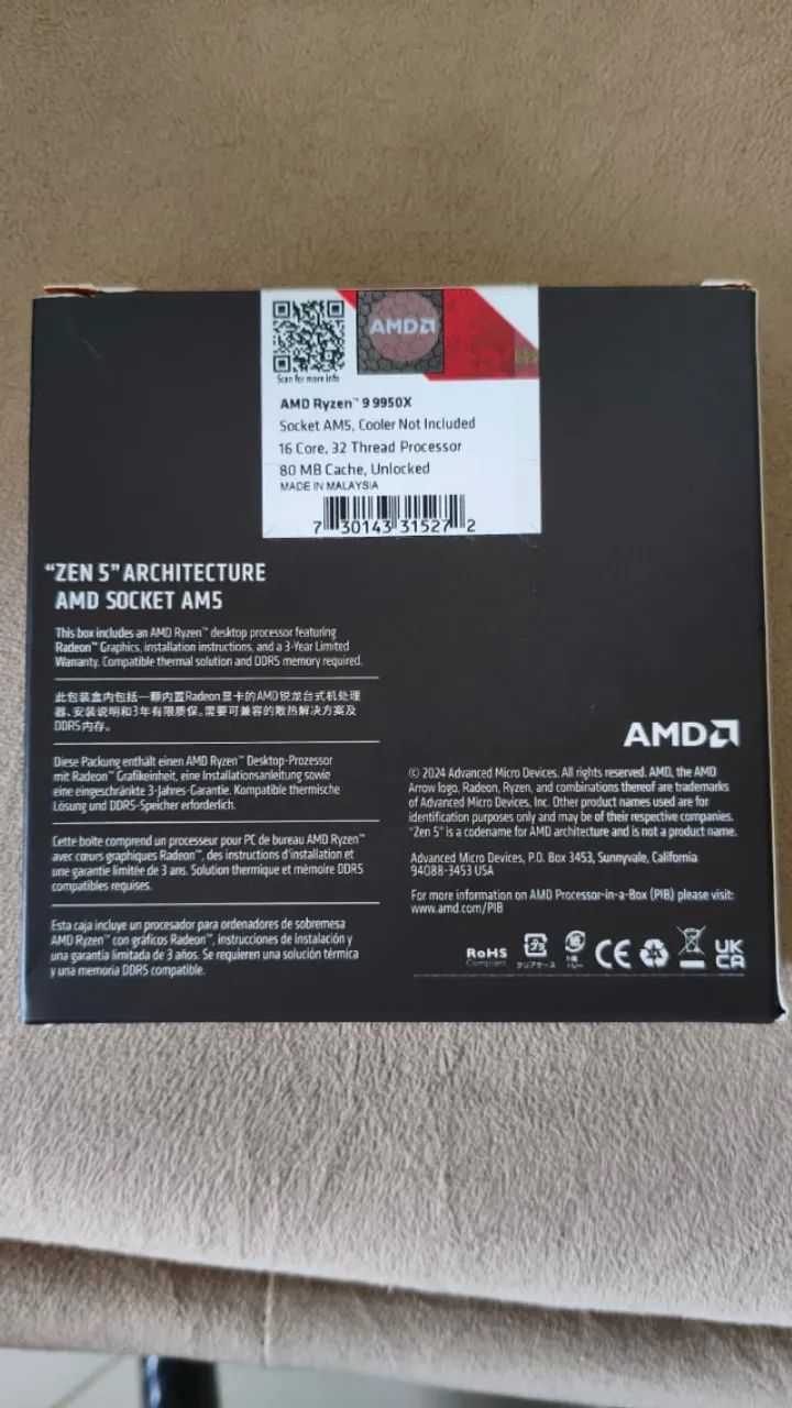 Ryzen 9 9950x - Foto 2