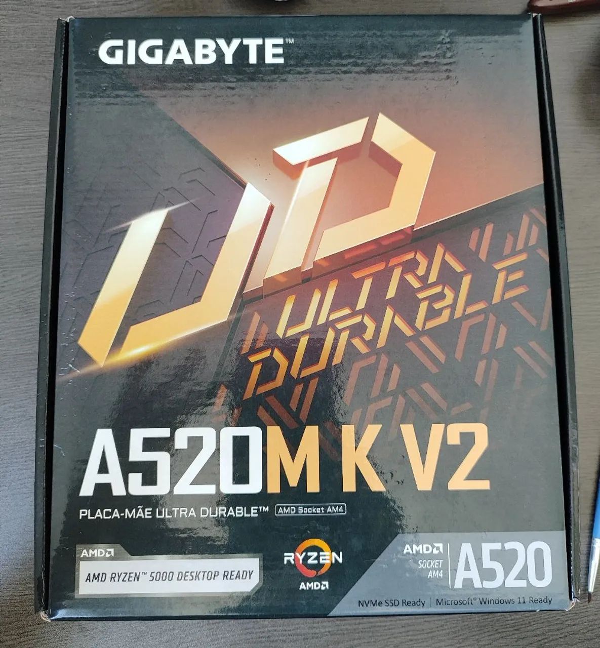 Placa-mãe Gigabyte A520M K V2 - Foto 4