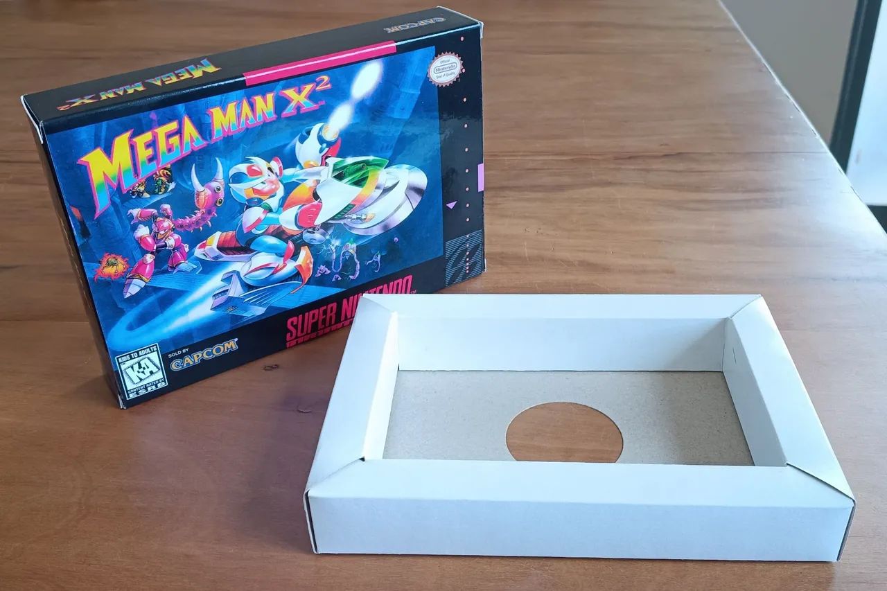 Caixa e Berço para Mega Man X2 de Super Nintendo - Foto 2