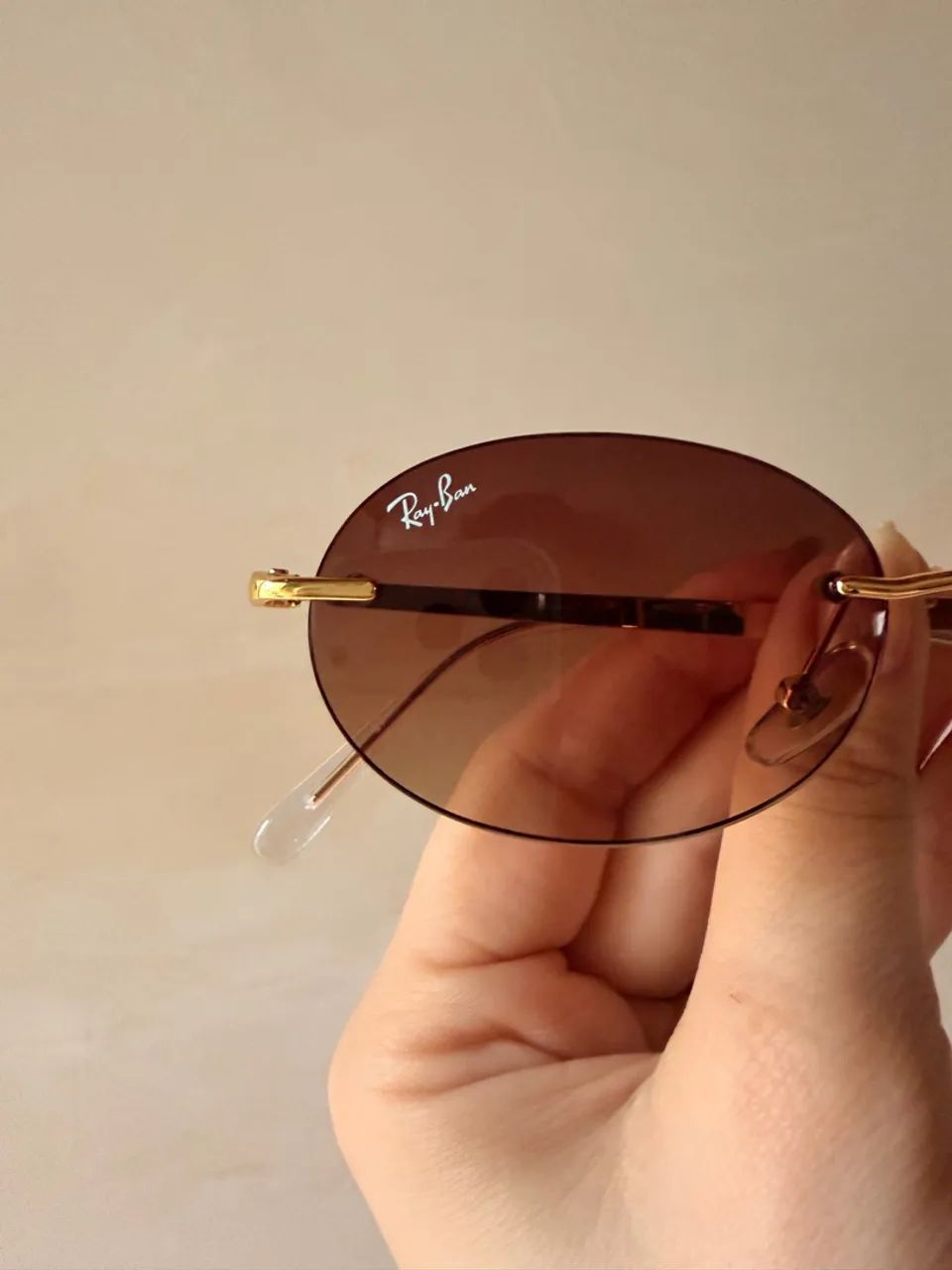 Óculos RayBan Tech Oval RB3767 Dourado - Foto 3