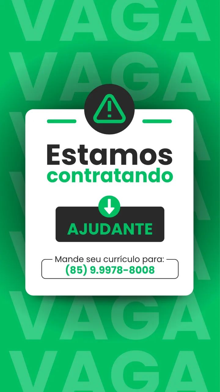 VAGA DE EMPREGO!!
