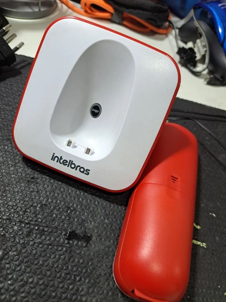 Telefone Sem Fio Digital TS 3110 Vermelho Intelbras (USADO) - Foto 5