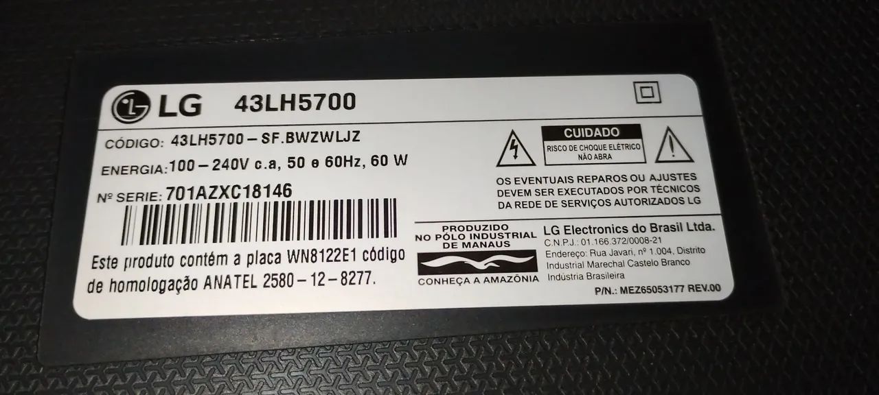 Tv LG 43LH5700
