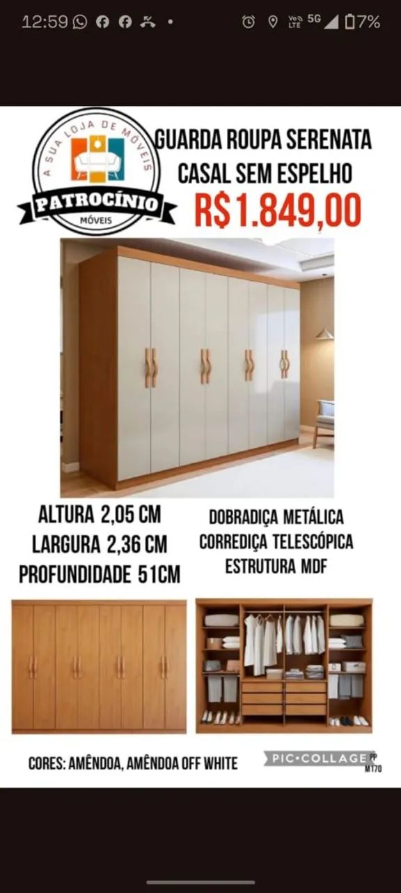 Móveis direto da fábrica