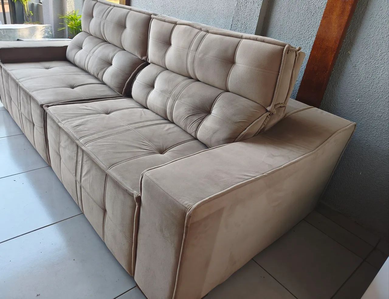 Sofá semi novo retrátil e reclinável  - Foto 5