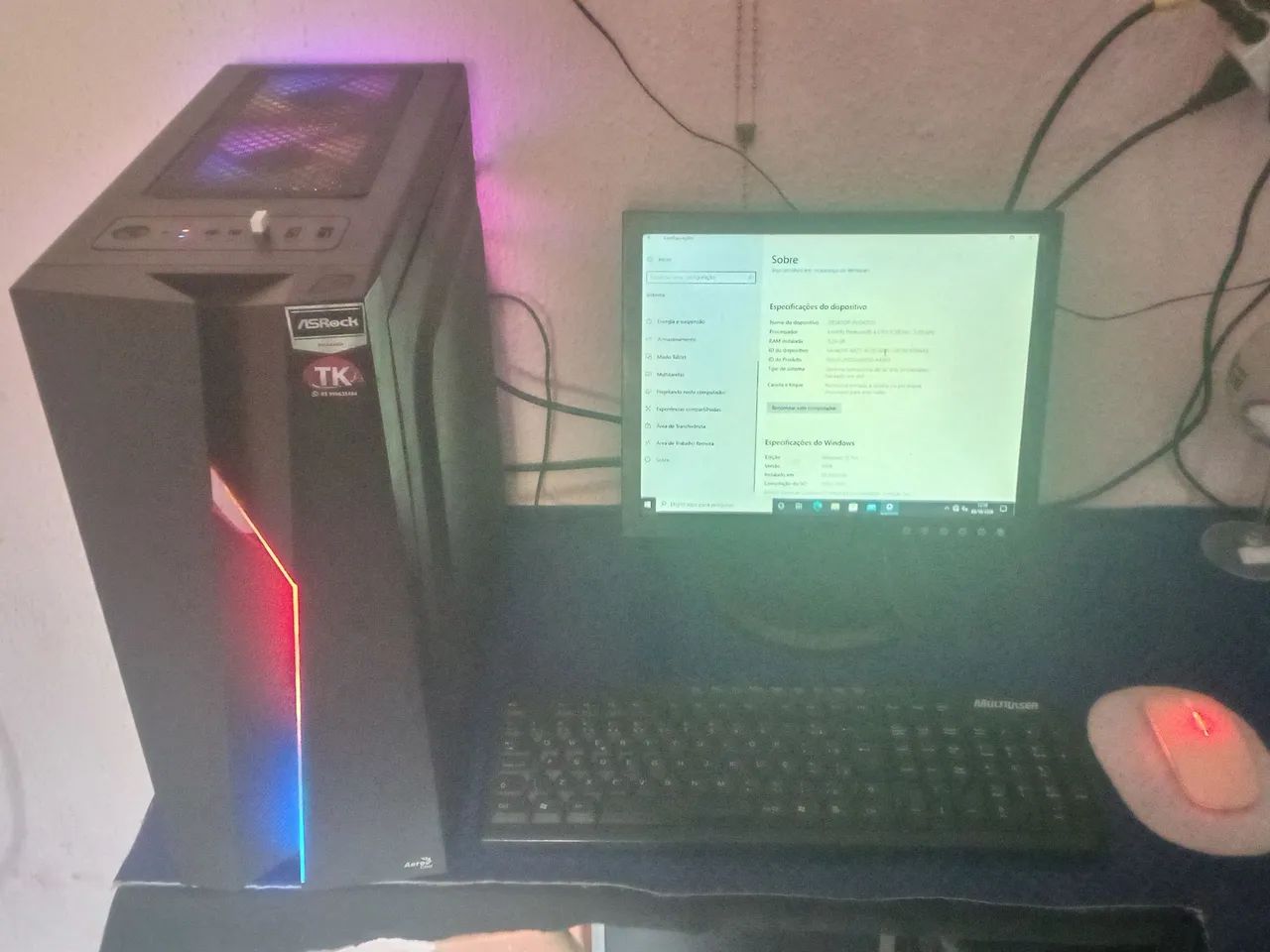 Vendo este PC com gabinete aquário  - Foto 2