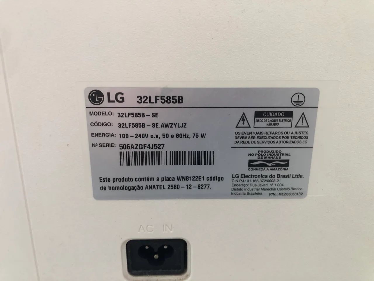 TV LG 32 polegadas
