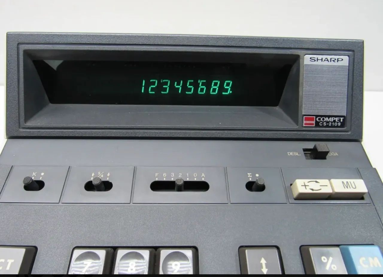 Calculadora Retrô Sharp Compet CS-2109 - Foto 4