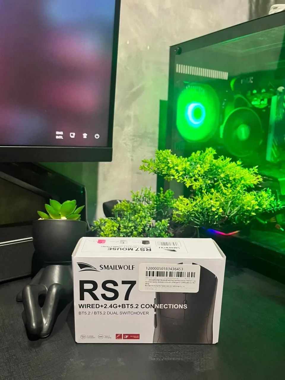 MOUSE SMAILWOLF RS7 BRANCO - NOVO  - Foto 4