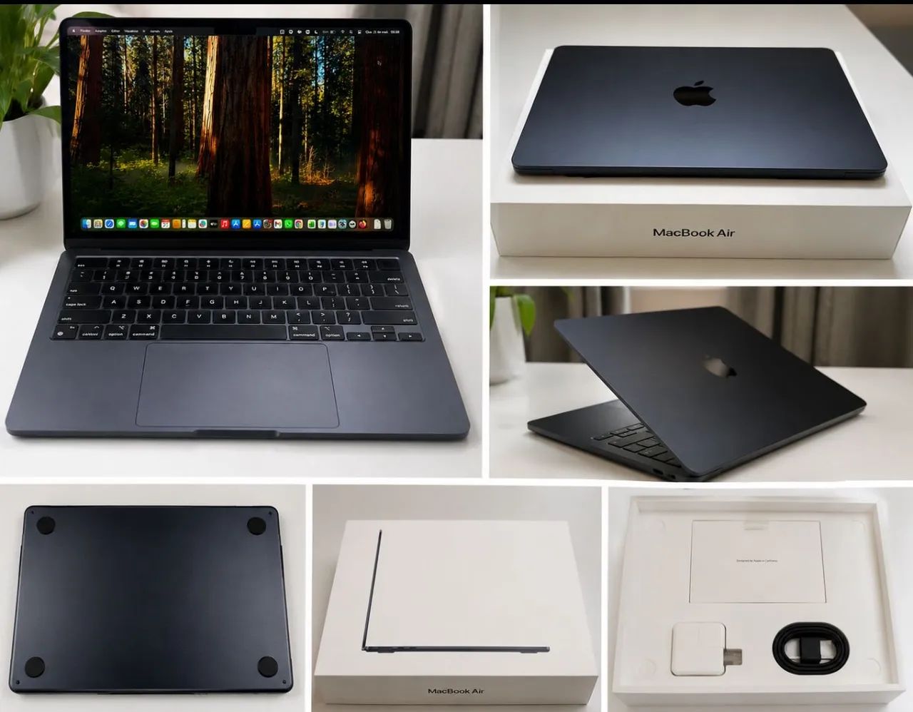MacBook Air 13? com chip M4, 16 GB de RAM e SSD de 512 GB, cor Meia-Noite. - Foto 3