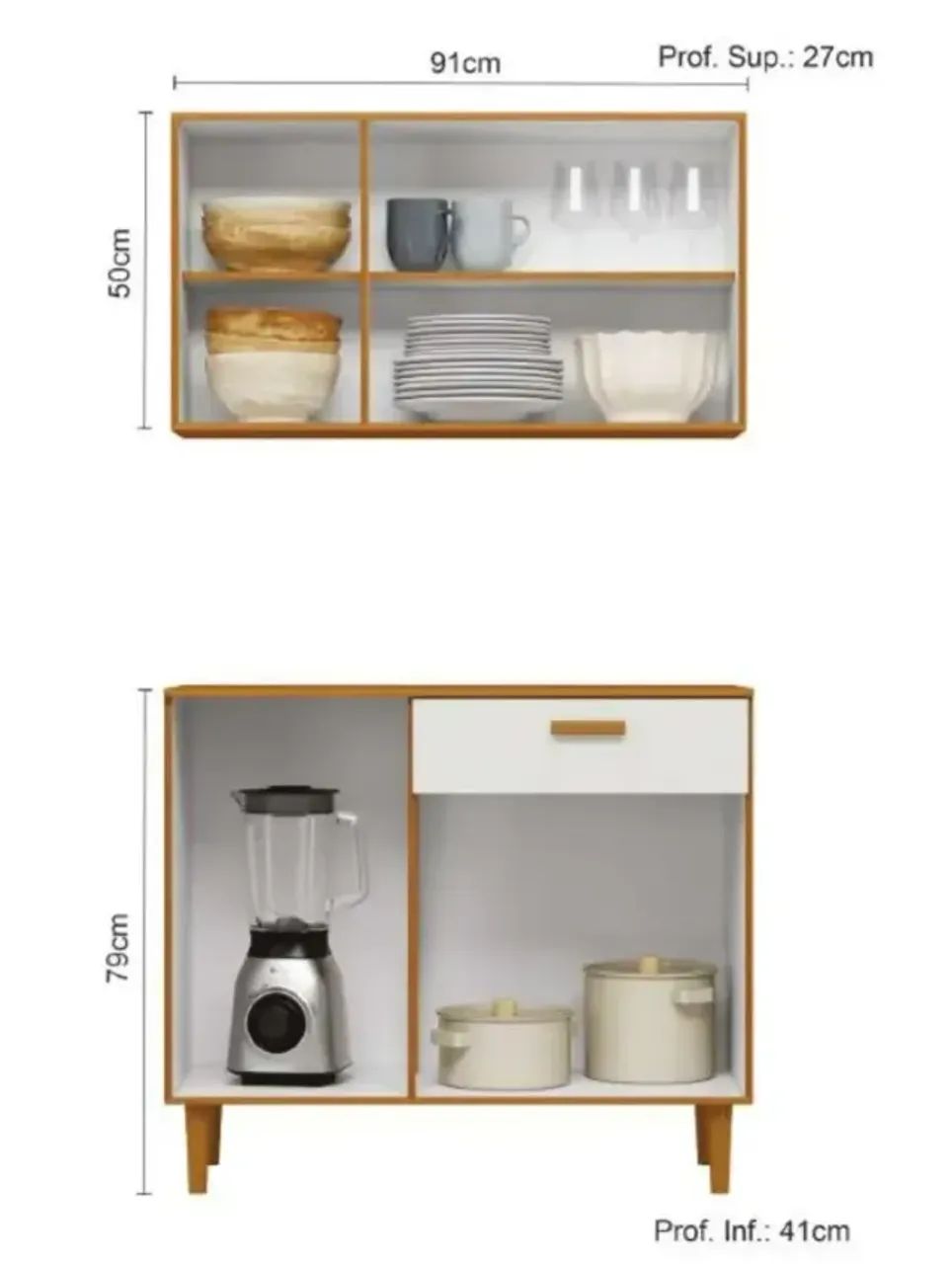 Kit Cozinha Ester Com Aéreo E Balcão (produto novo) - Foto 2
