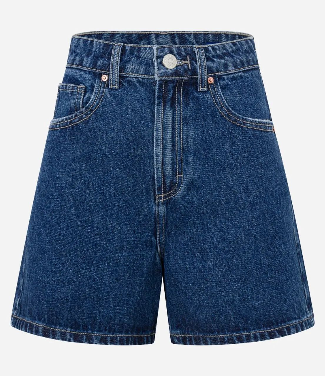 Short jeans cintura alta 