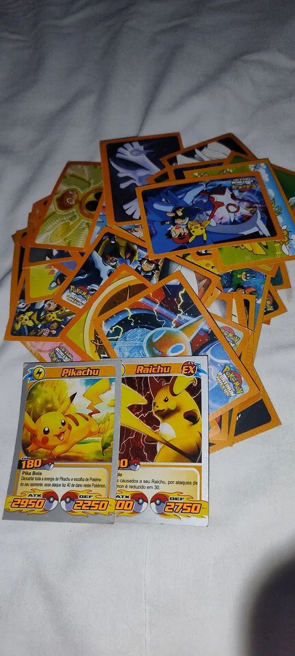 Lote 48 Mini cards Pokémon antigas  - Foto 4