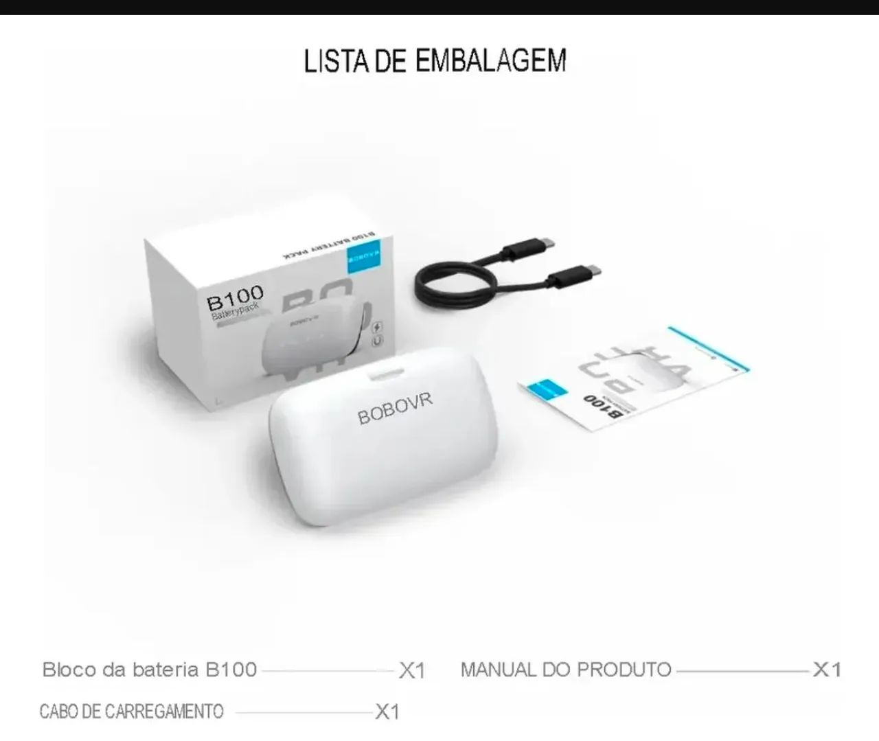 BOBOVR B100 META QUEST 3 e 3S compatível apenas com strap MAX E3 e S3 PRO - Foto 5