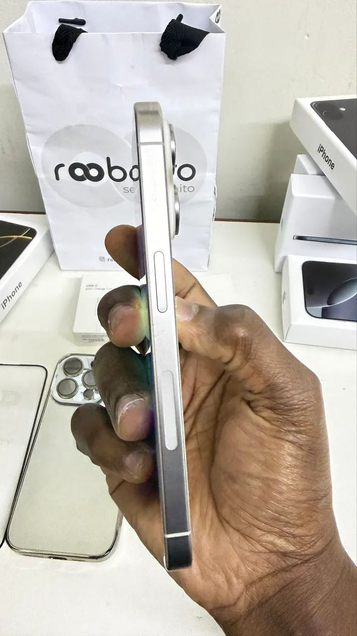 iphone 15 pro 128gb branco  - Foto 4
