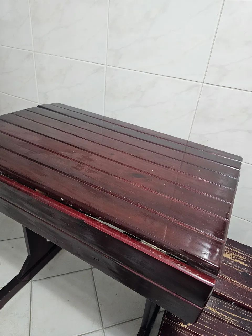 Mesa de madeira dobravel - Foto 3