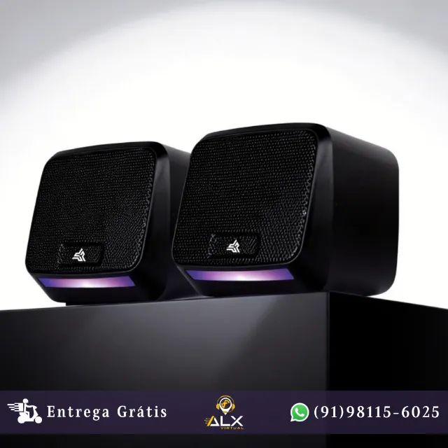 Mini Caixa de Som 10w Rms Pc e Notebook Led Hórus Kp-ro858 *ENTREGA GRÁTIS*