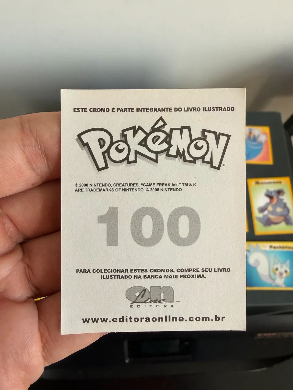 Lote de figurinhas de Pokémon 2008 Editora Online  - Foto 2