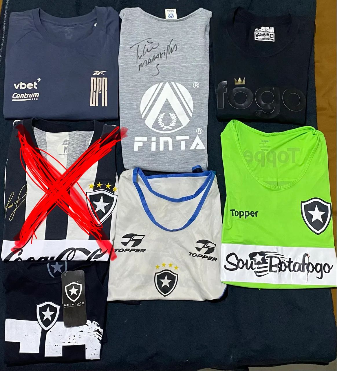 6 camisas do Botafogo (raridades e peças de coleção originais) 1