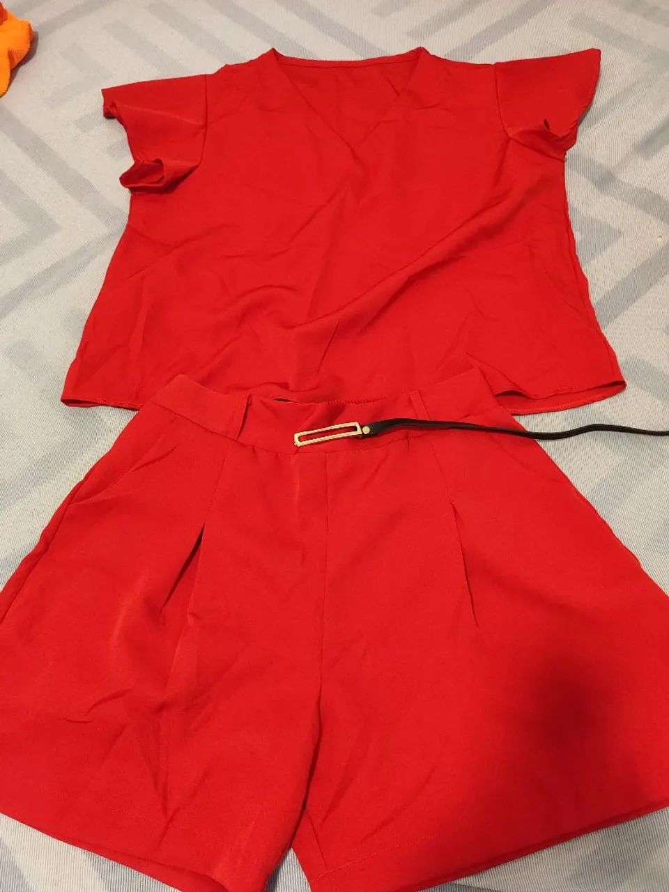 Conjunto vermelho Plus size
