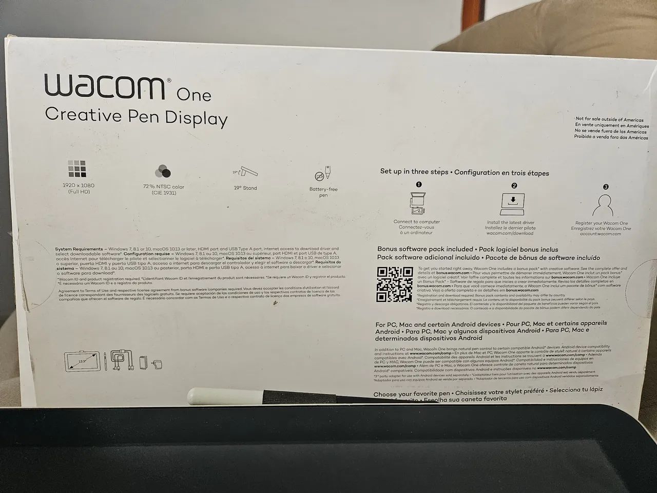 Mesa Digitalizadora Wacom One 13 com Display - Foto 3
