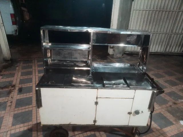 Carrinho para lanches e hot dog com espaço para chapa  - Foto 3