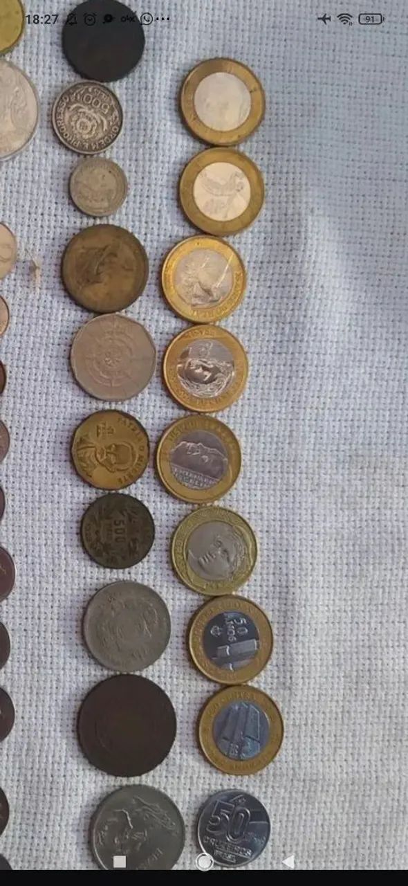  Moedas Antigas Nacionais e Estrangeiras 71  - Foto 2