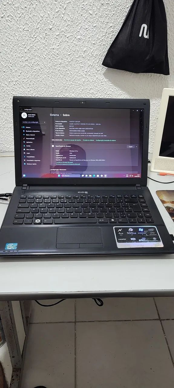 Notebook core i7 2.0Ghz 8 GB de RAM SSD 120 - Foto 4