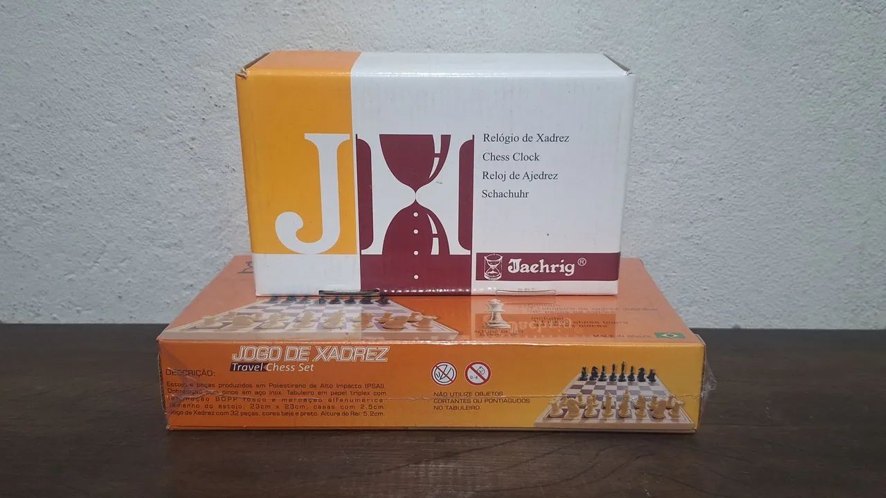 Jogo de Xadrez + Relógio 