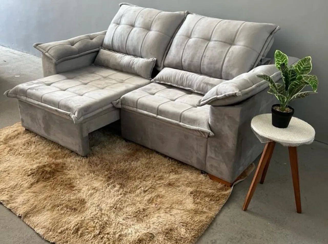Sofá Retrátil e Reclinável (Pronta Entrega) - Foto 3