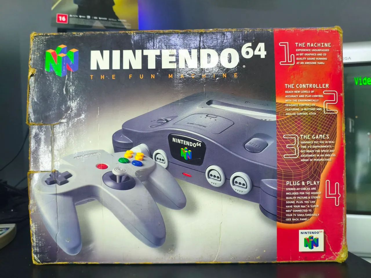Nintendo 64 Americano com caixa