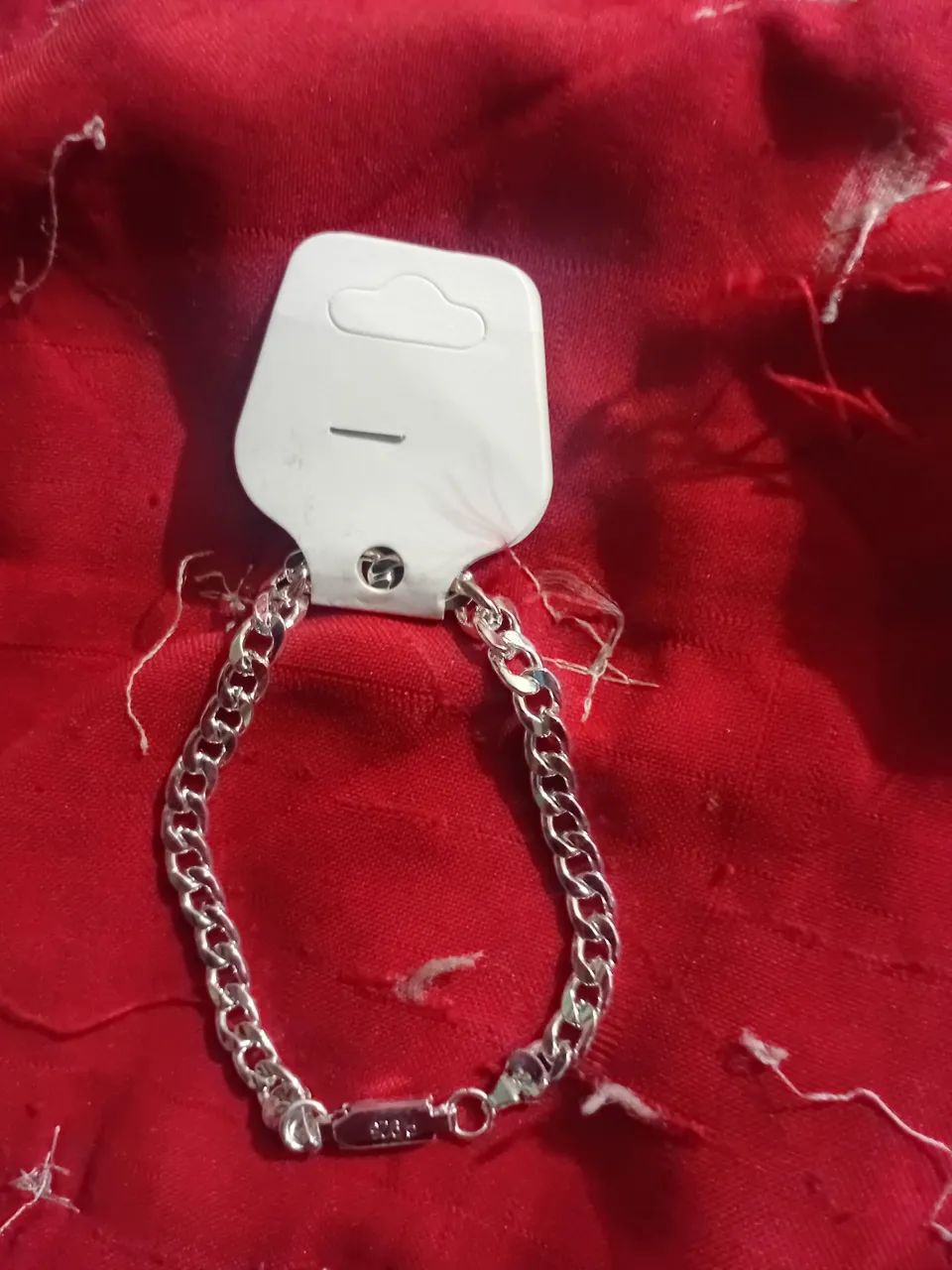 Pulseira masculina de prata 925*nova*!