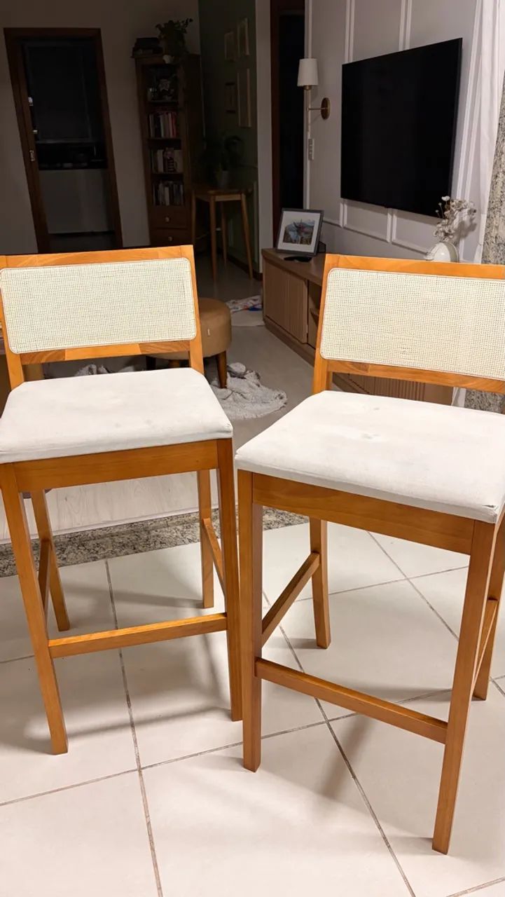 2 Banquetas Altas com Encosto - Foto 4