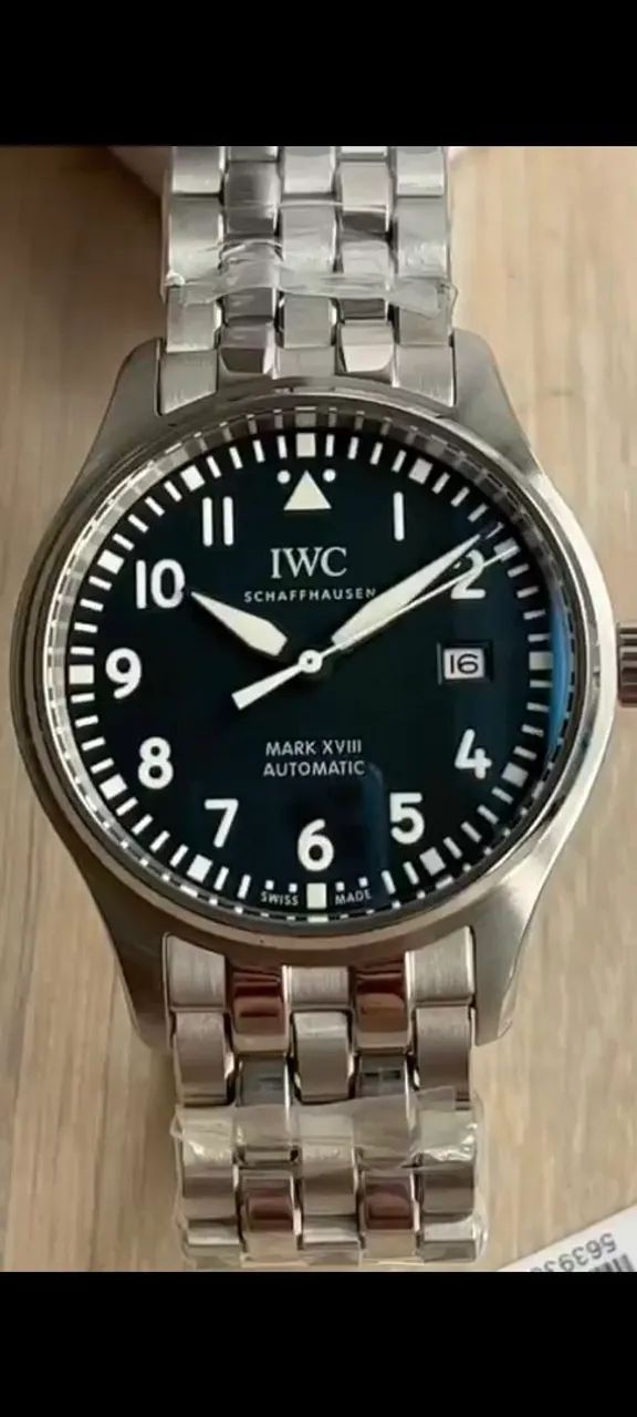 RELÓGIO IWC Pilot Mark XVIII/ DIAL PRETO/S.C - Foto 2