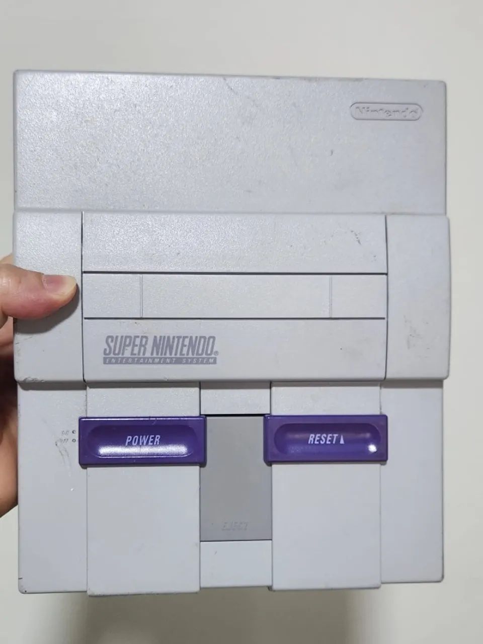 Super Nintendo c/ controle Original e fonte original SNES - Foto 6