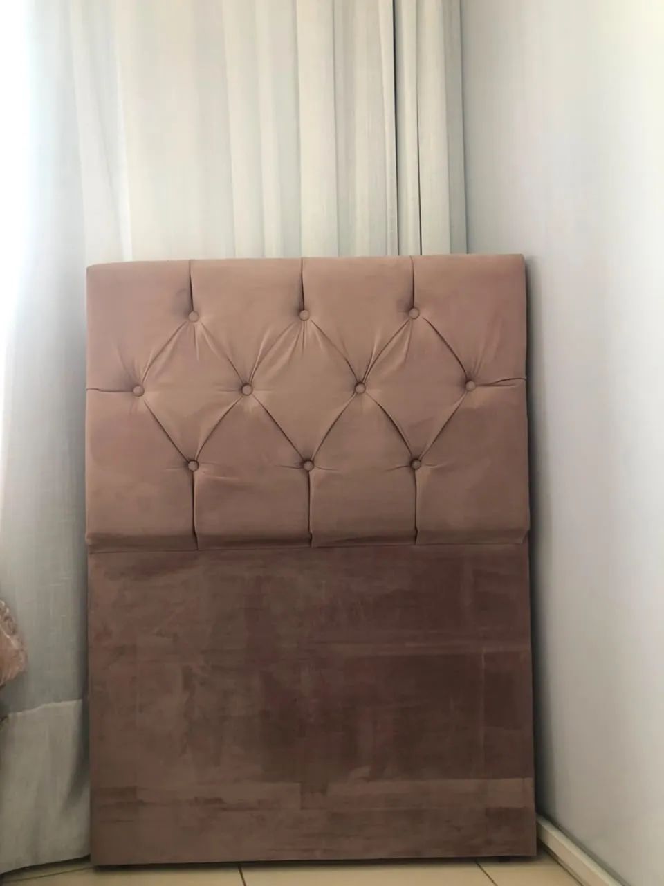 Cabeceiras de veludo para cama 