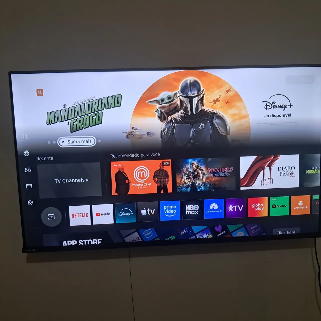 Smart tv toshiba 4k, 43 polegadas Bluetooth e comando de voz no controle  - Foto 2