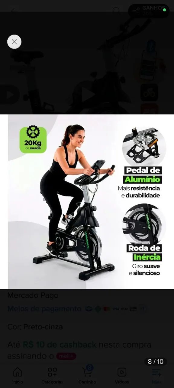 Bicicleta ergométrica winnick  - Foto 2