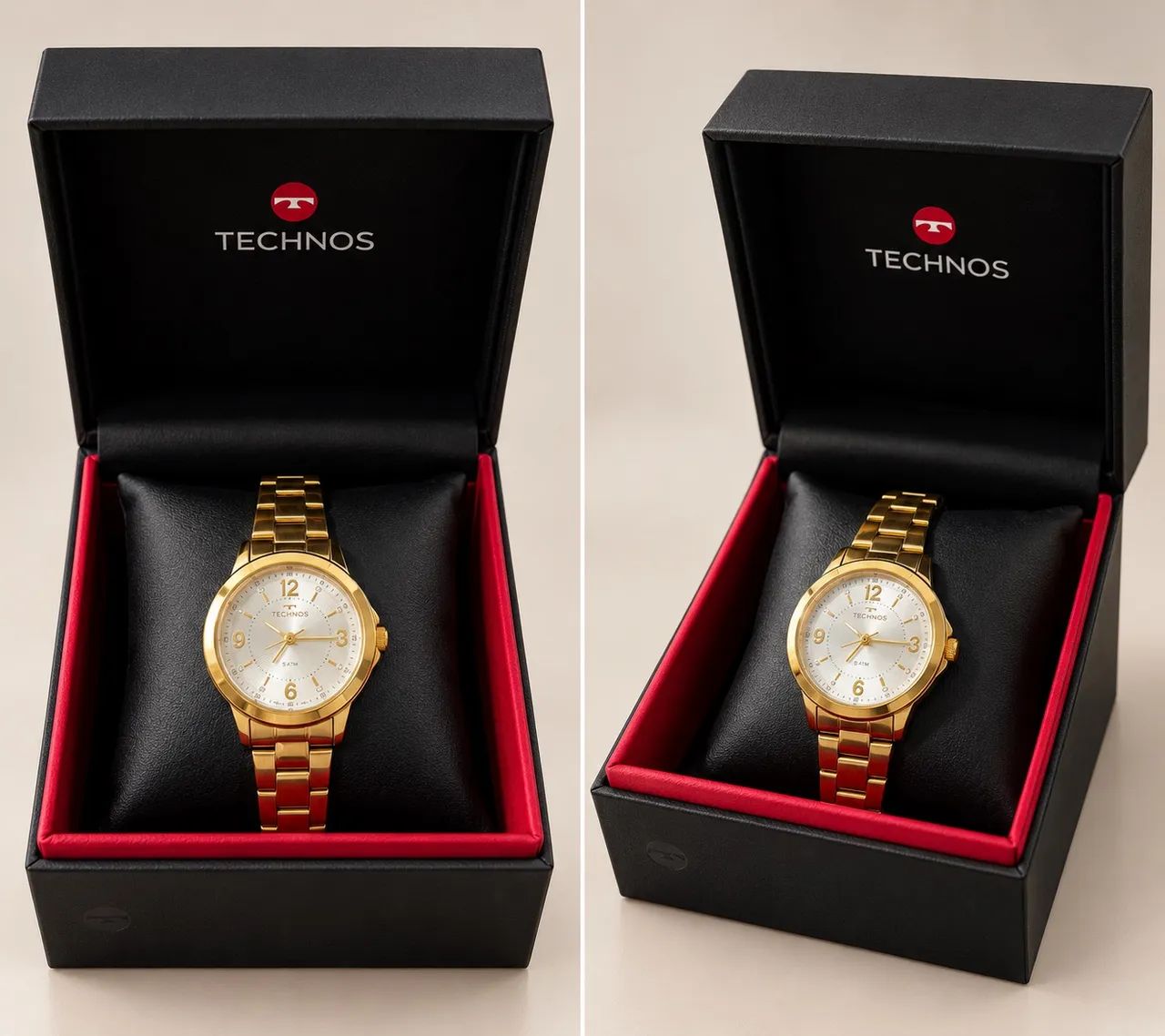Relógio Technos Dourado Feminino Novo com Caixa e Garantia