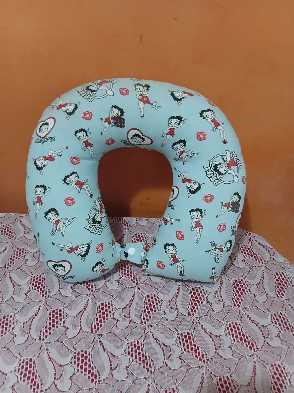 Descanso de pescoço. 