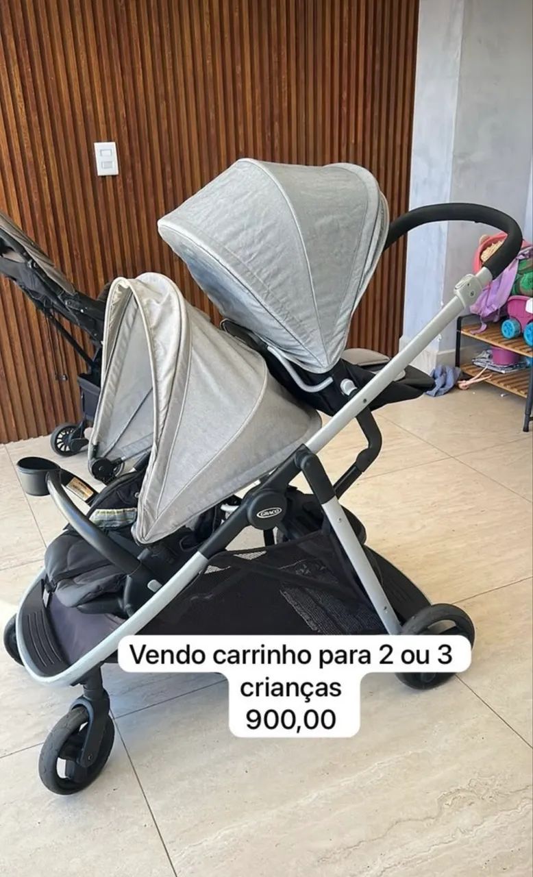 Carrinho gêmeos/2 ou 3 crianças 